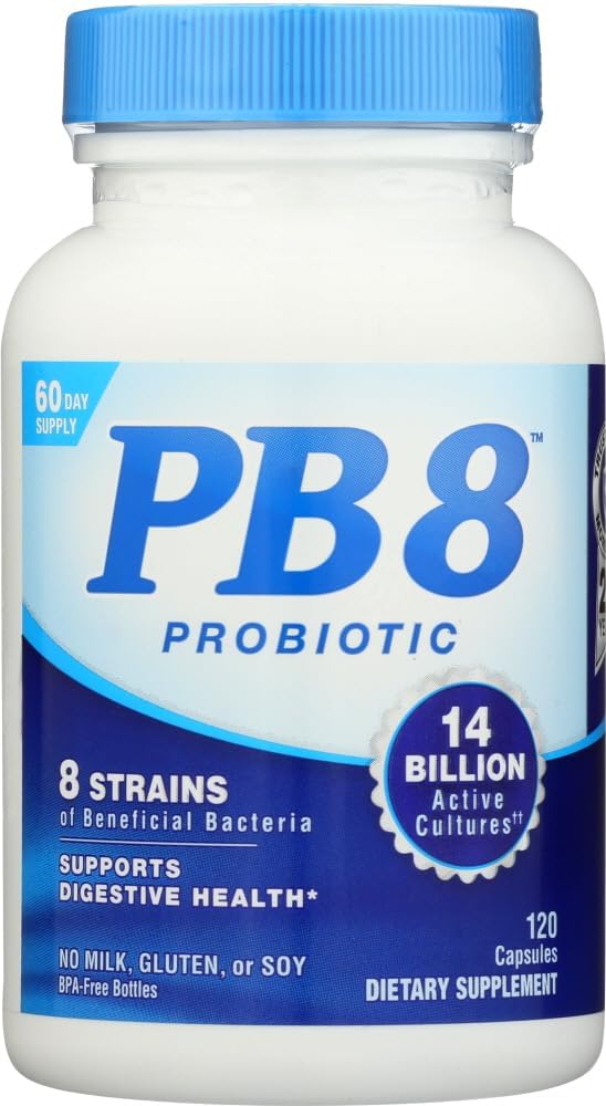 Now Pb 8 Pro-biotic Acidophilus, Capsule, 120-count (Pack of 2)