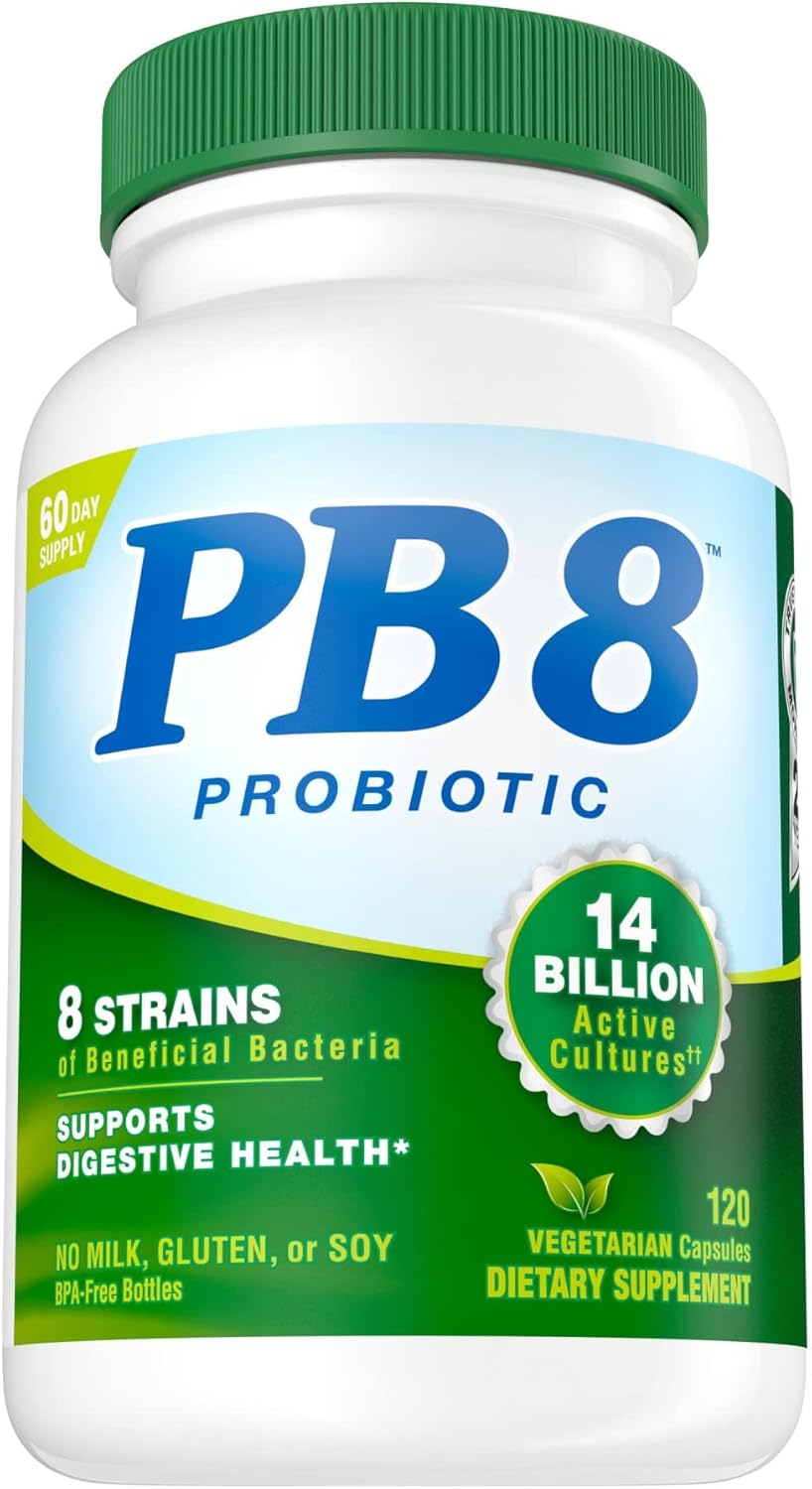 Nutrition Now PB8 Pro-Biotic Vegetarian Acidophilus - Pack of 3 - 120 Capsules Each